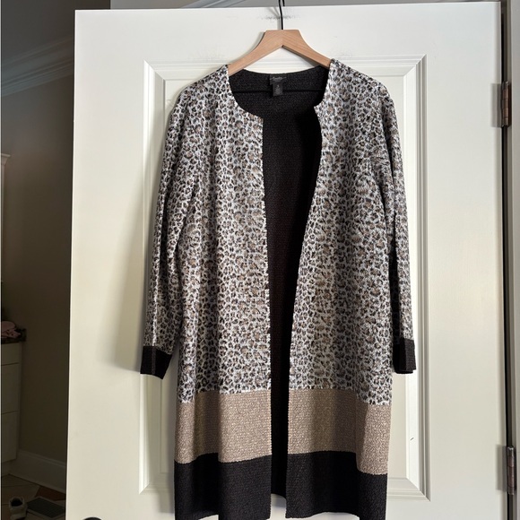 Chicos Travelers Collection Open Front Women’s Cardigan - Picture 3 of 7